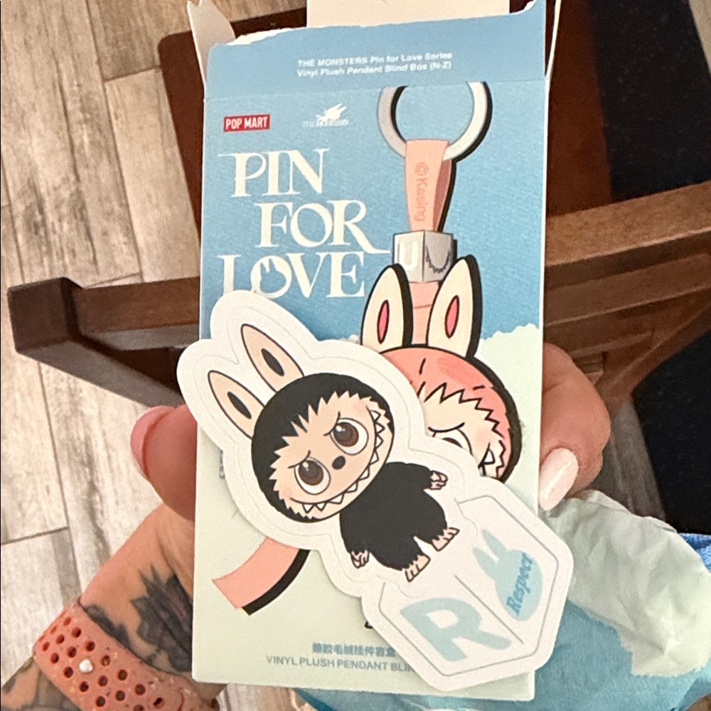Pop Mart The Monsters Pin for Love Vinyl Plush